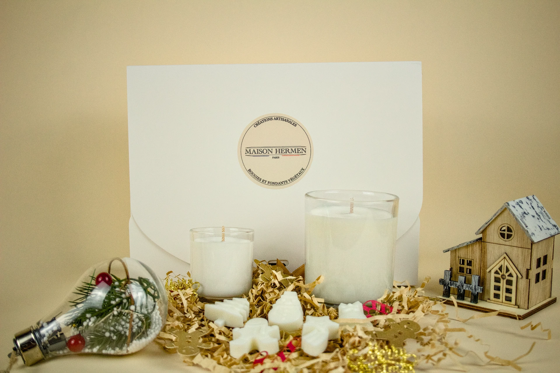 Coffret mixte (1 bougie + 1 mini + 5 petits fondants)